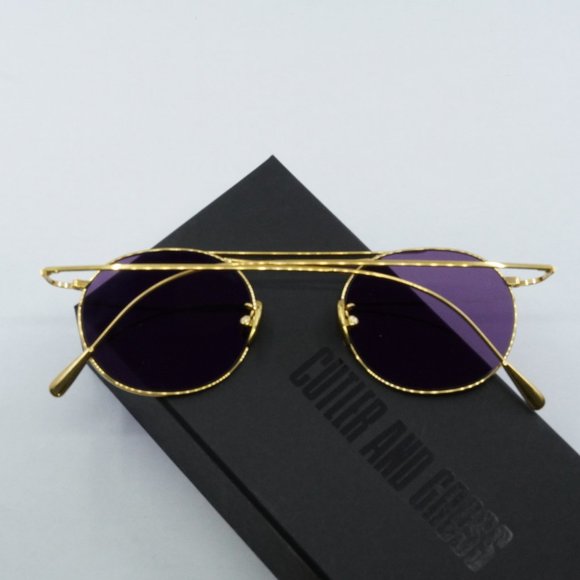 FINAL PRICE NEW CUTLER AND GROSS CG1268GPLS 001 GOLD PURPLE SUNGLASSES - Picture 11 of 12